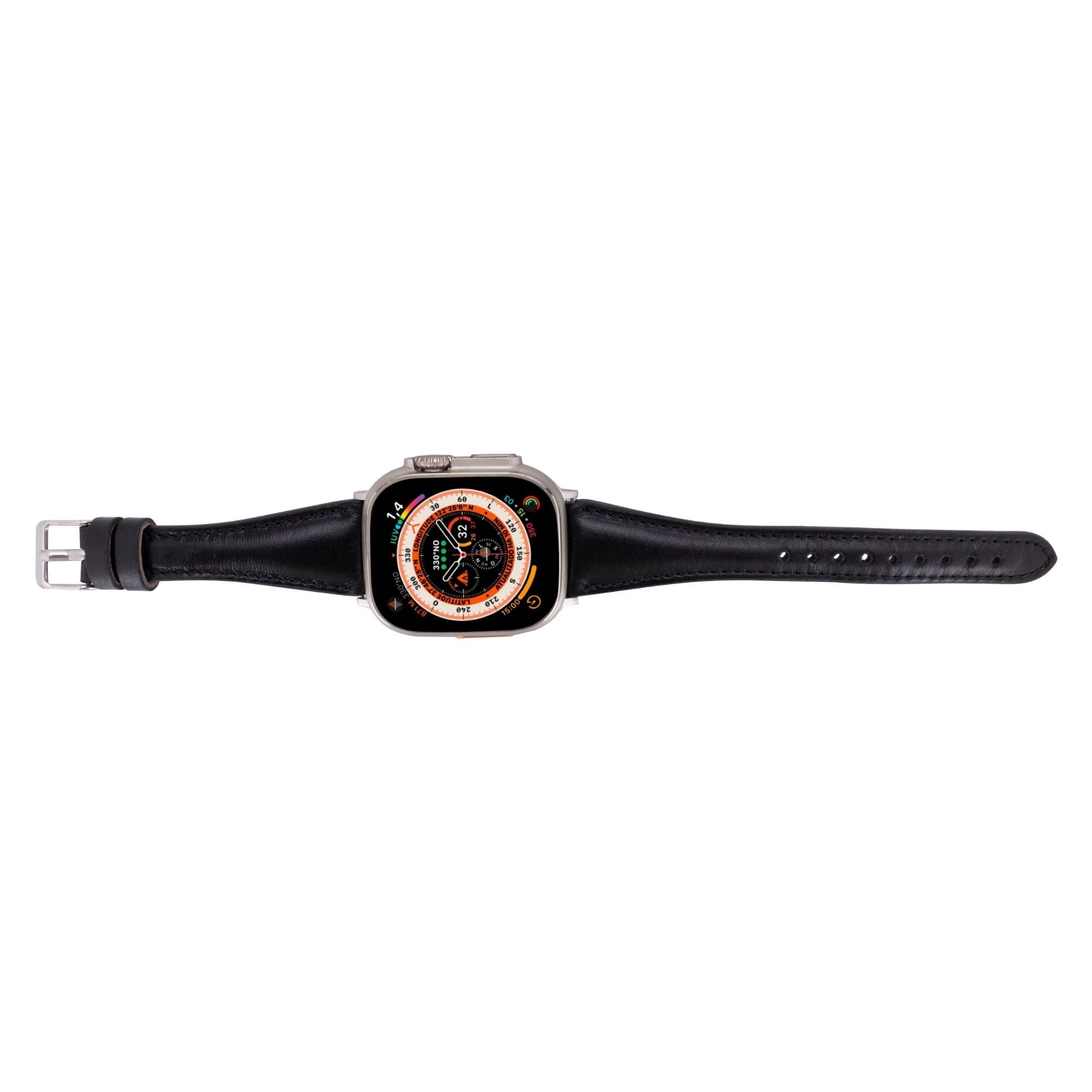 Evansville Slim Leather Bands for Apple Watch 9, Ultra 2 & SE